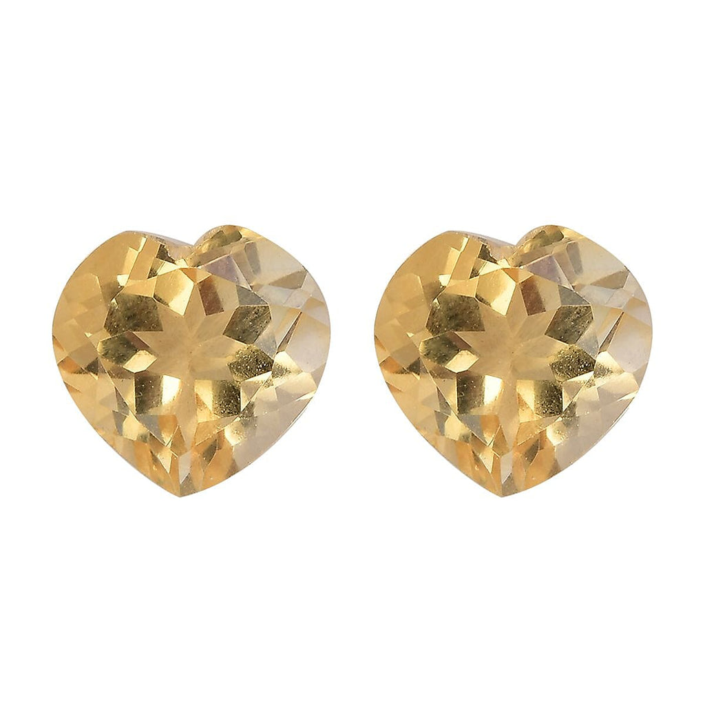 Citrine Heart Shape Gemstones 3.02 Ct