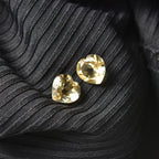 Citrine Heart Shape Gemstones 3.02 Ct