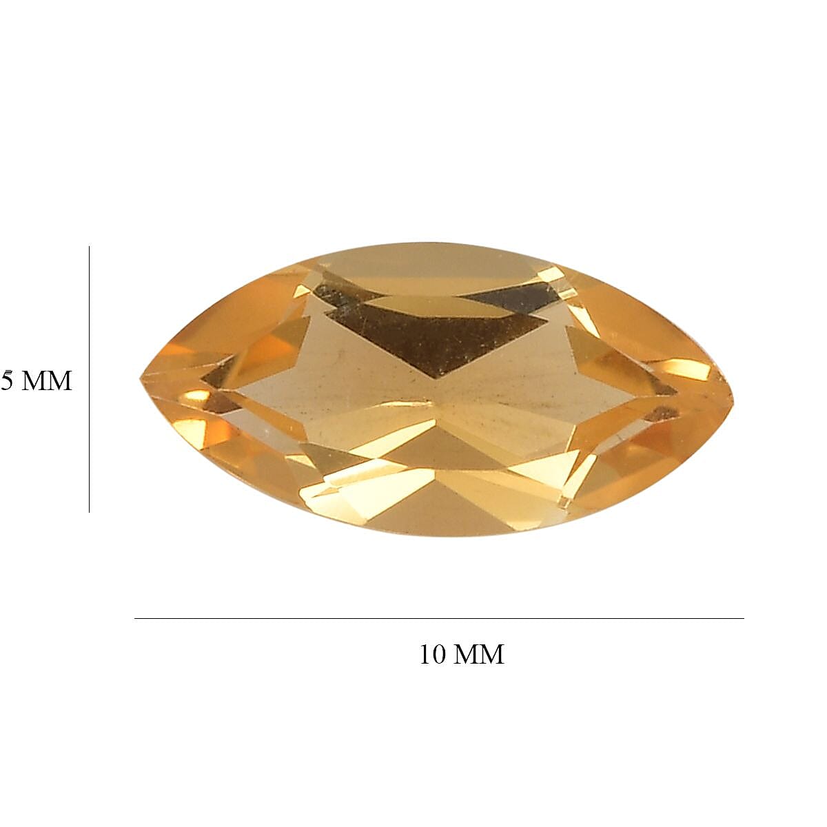 Set of 2 A Citrine Loose Gemstones in Marquee Shape (10x5mm) 1.67 ct. 8025475 4