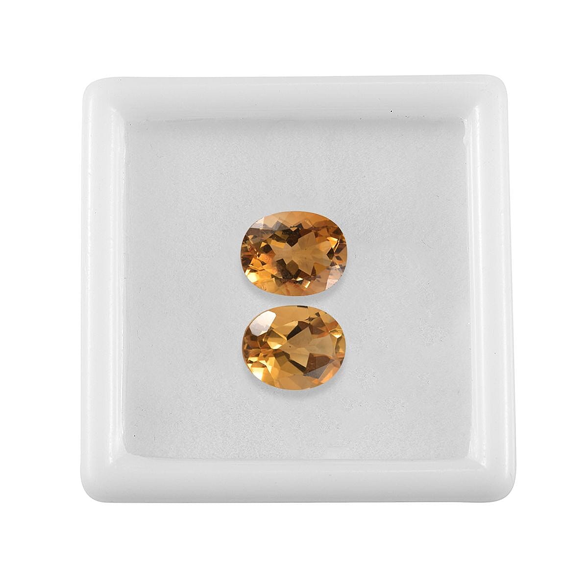 Set of 2 Citrine Loose Gemstones in Oval Shape (10x8mm) 7932380 4