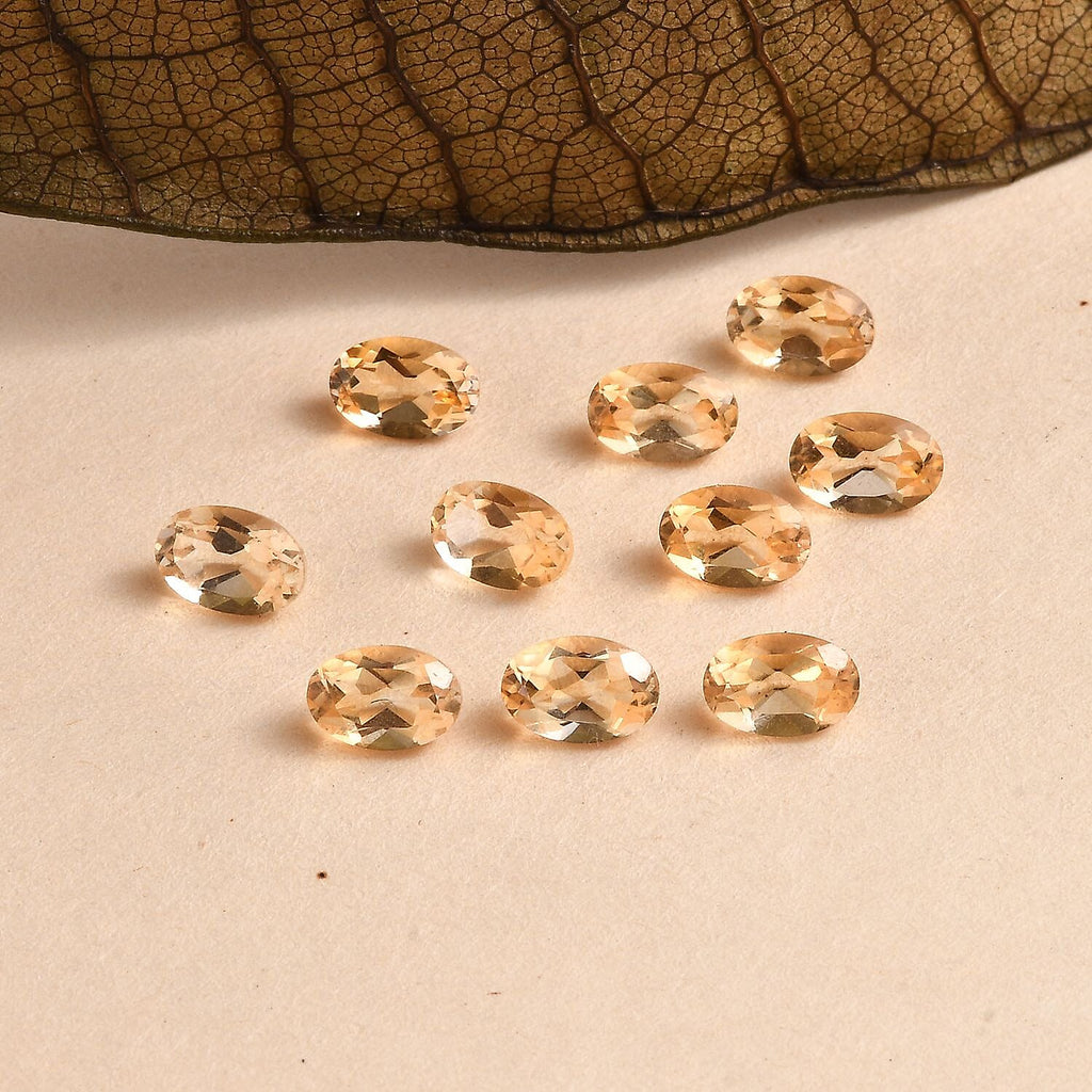 Citrine Oval 6x4 mm
