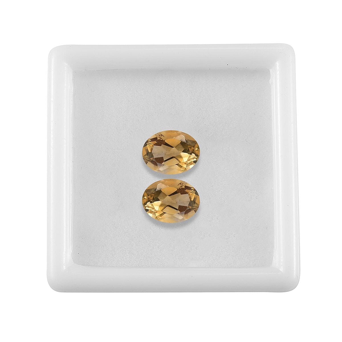 Set of 2 Citrine Loose Gemstones in Oval Shape (9x7mm) 7932382 4