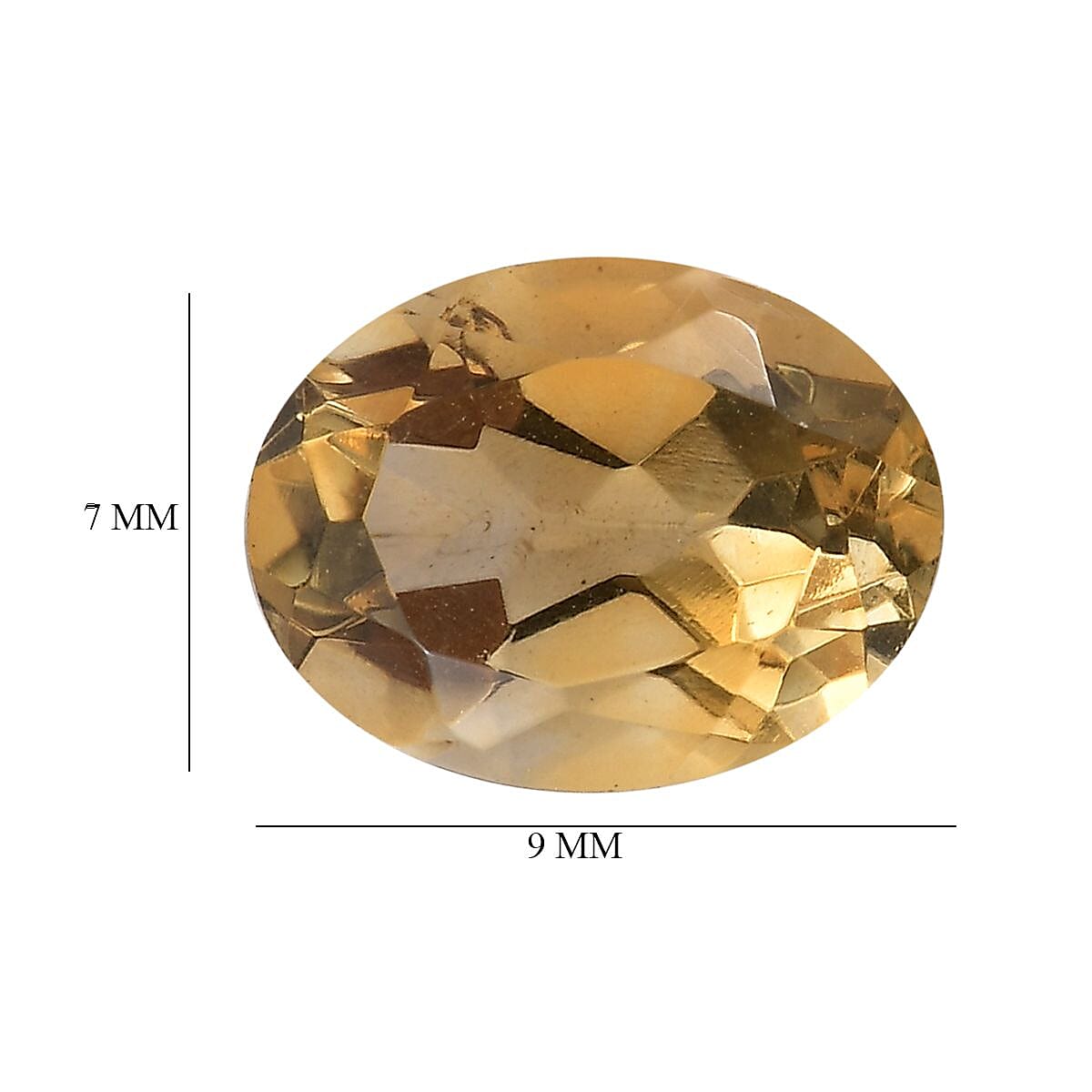 Set of 2 Citrine Loose Gemstones in Oval Shape (9x7mm) 7932382 5