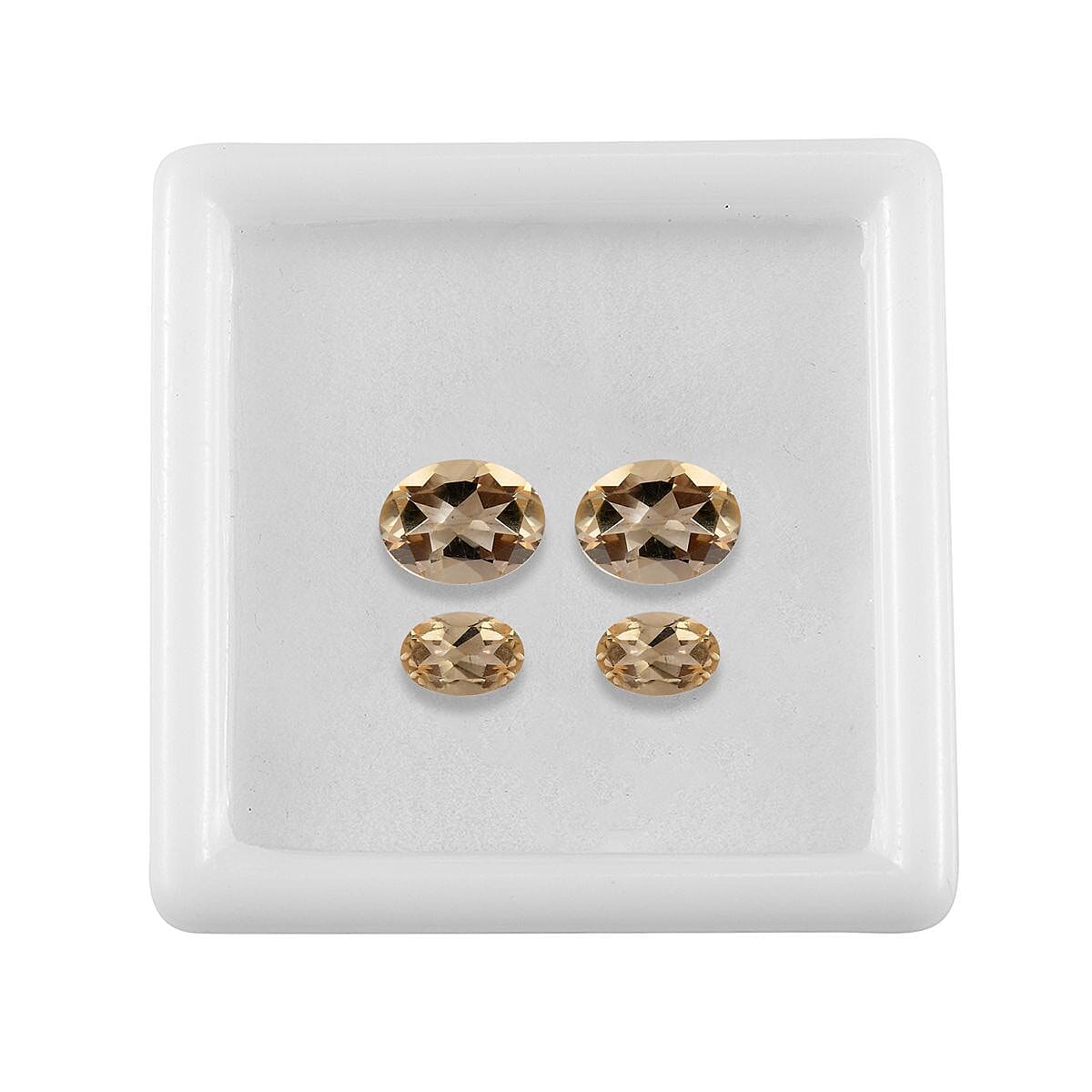 Set of 4 Citrine Loose Gemstones in Oval Shape (mix) 7933316 4