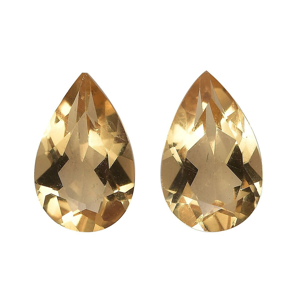 Citrine Pear 8x5 mm