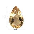 Citrine Pear 8x5 mm