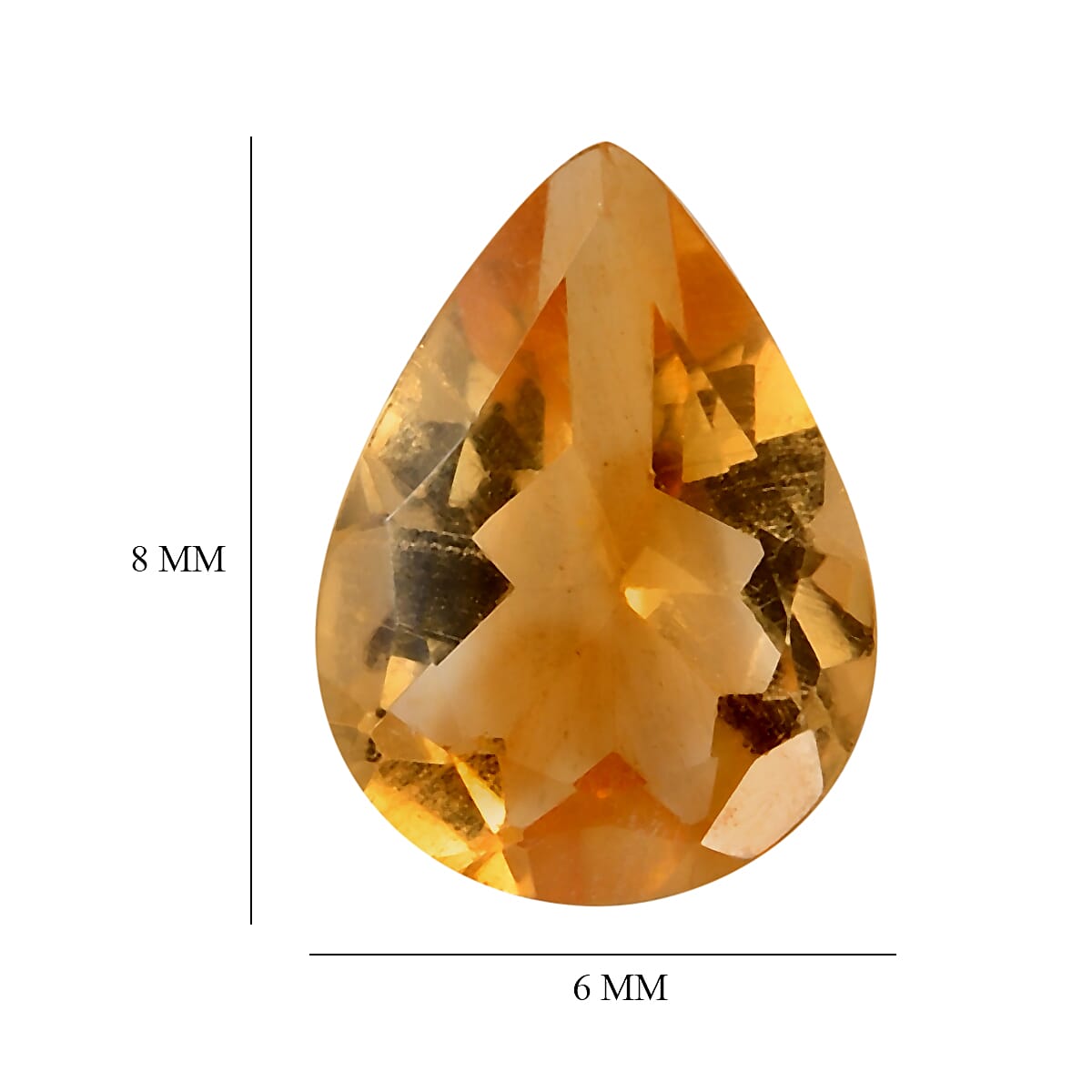 0.84 Ct. Citrine Loose Gemstone in Pear Shape 8062429 4