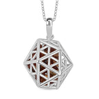 Citrine Pendant (Size 16 - 2 Ext) with Lobster Clasp Sterling Silver 3.55 Ct.