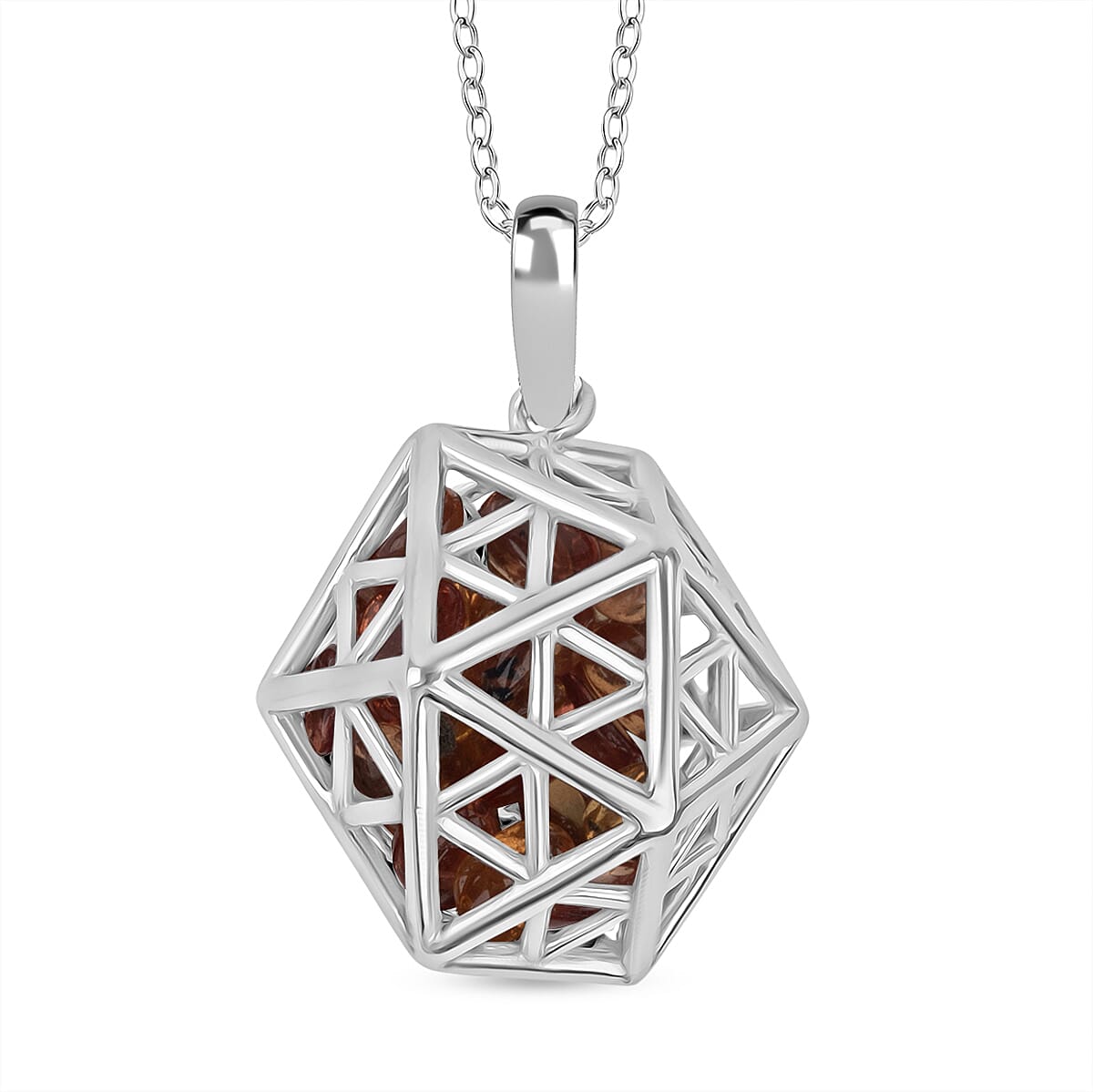 Citrine Pendant (Size 16 - 2 Ext) with Lobster Clasp Sterling Silver 3.55 Ct. 8179722 0