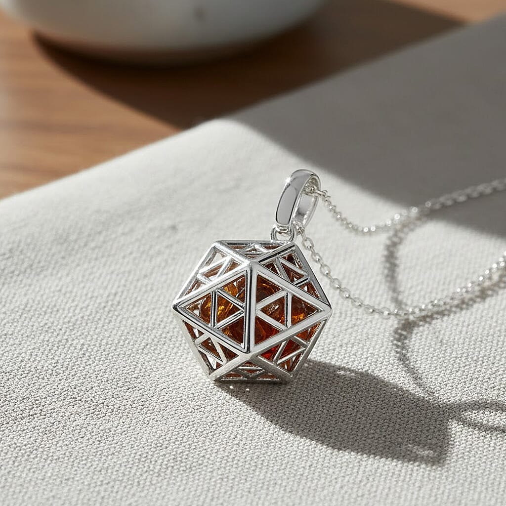 Citrine Pendant (Size 16 - 2 Ext) with Lobster Clasp Sterling Silver 3.55 Ct. 8179722 1