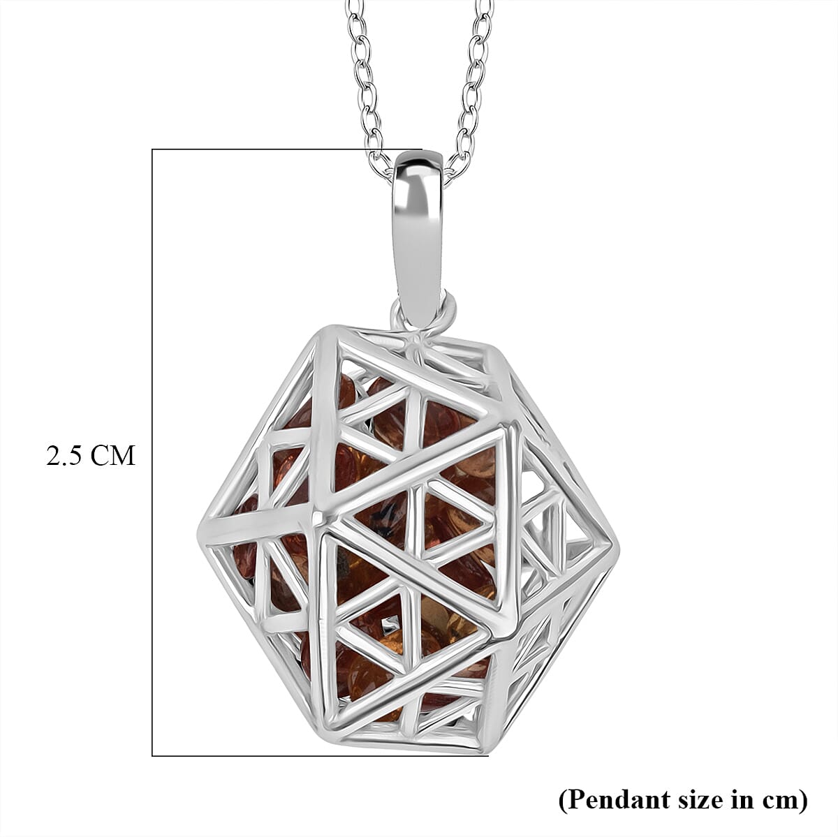 Citrine Pendant (Size 16 - 2 Ext) with Lobster Clasp Sterling Silver 3.55 Ct. 8179722 5