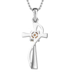 Citrine Pendant with Chain (Size 20) in Platinum Overlay Sterling Silver