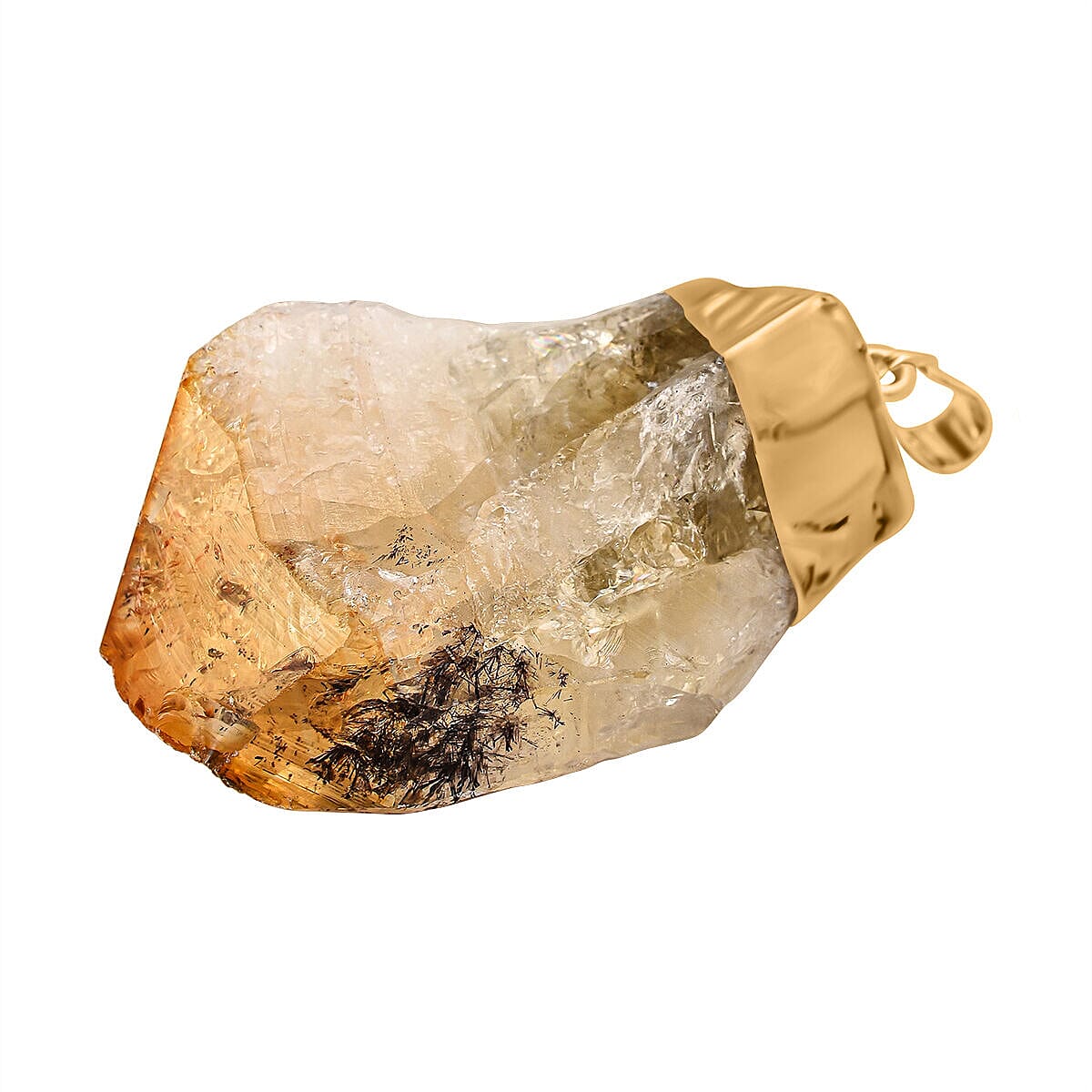 Citrine Point Pendant in Gold Tone 25.00 Ct 7509493 3