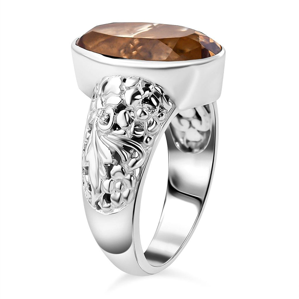 Citrine  Ring  Sterling Silver 7.20 ct,  Silver Wt. 8 Gms  7.200  Ct.