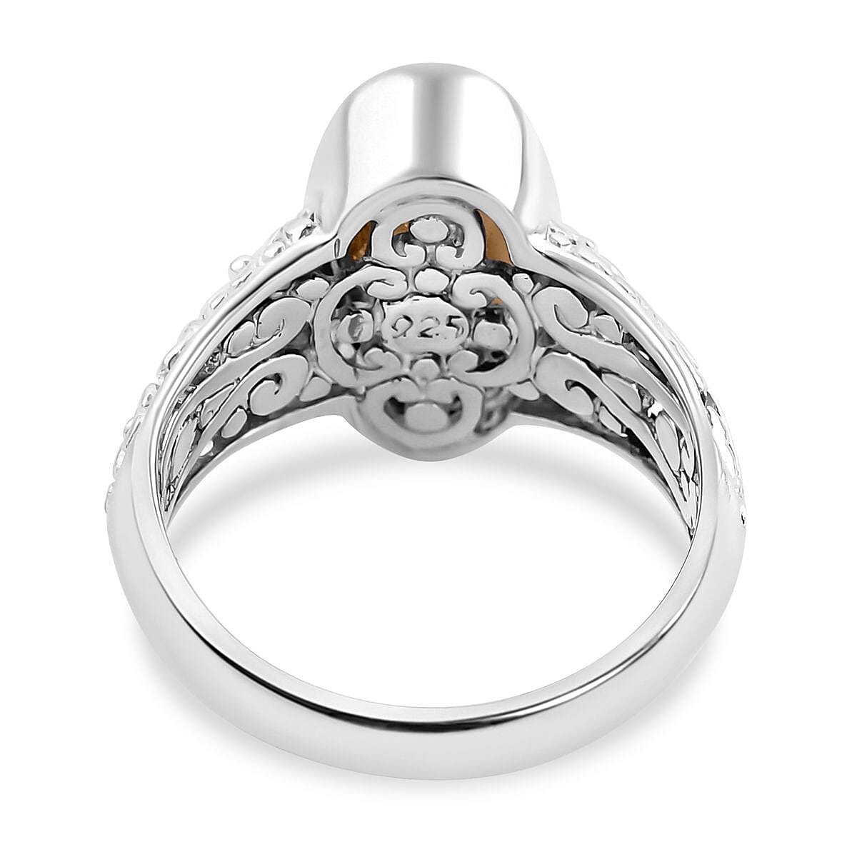 Citrine  Ring  Sterling Silver 7.20 ct,  Silver Wt. 8 Gms  7.200  Ct. 7656449 4