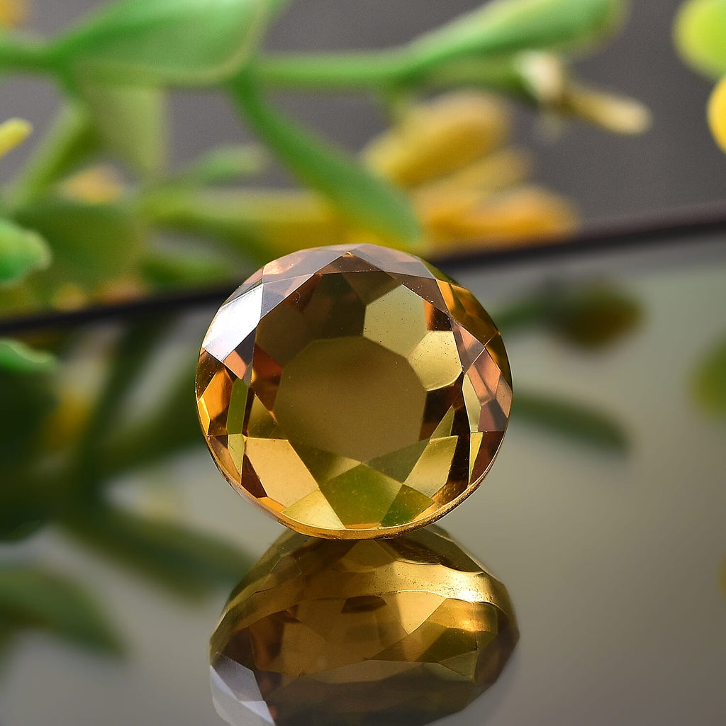 Citrine Round Shape Gemstone 6.16 Ct.