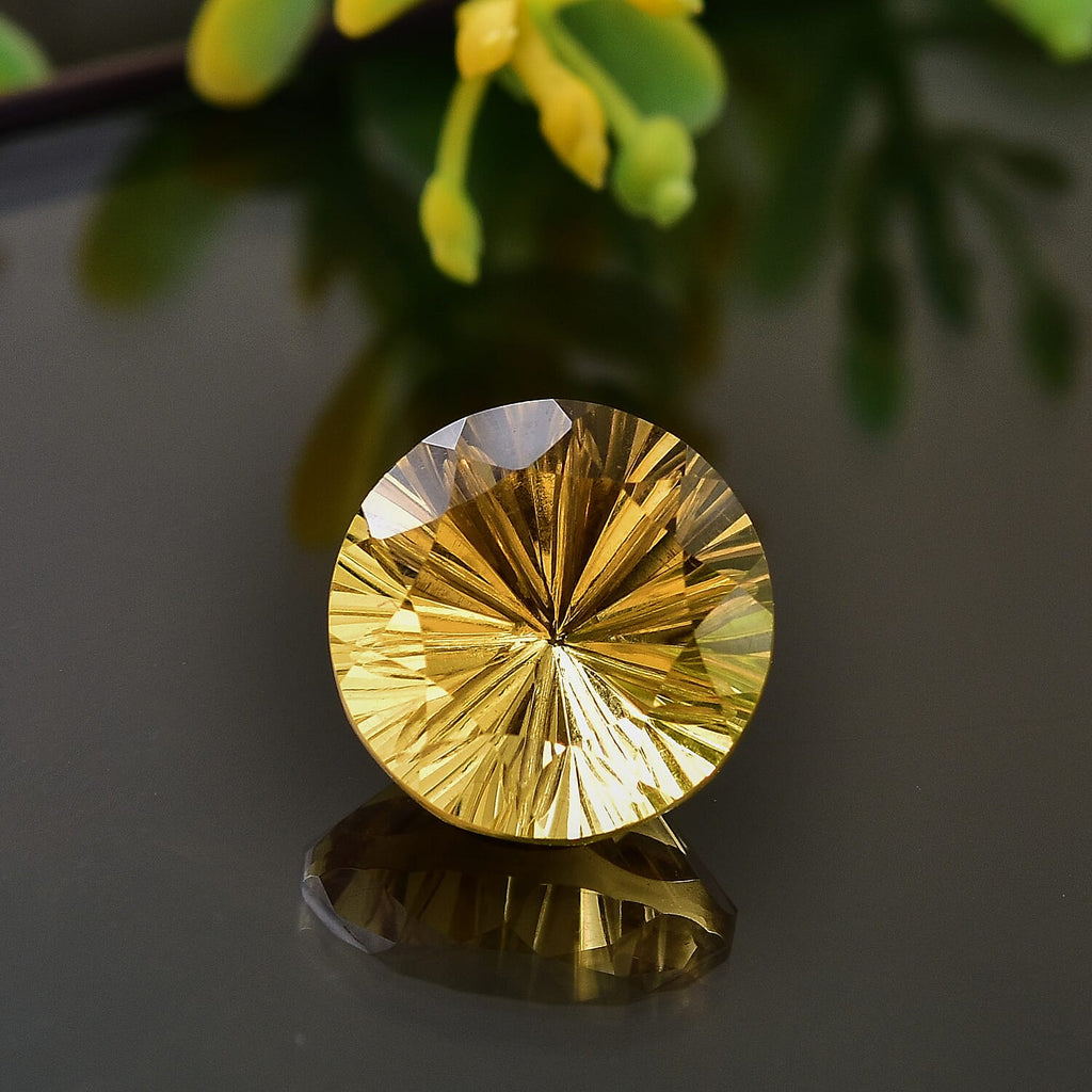 Citrine Round Shape Gemstone 5.81 Ct.