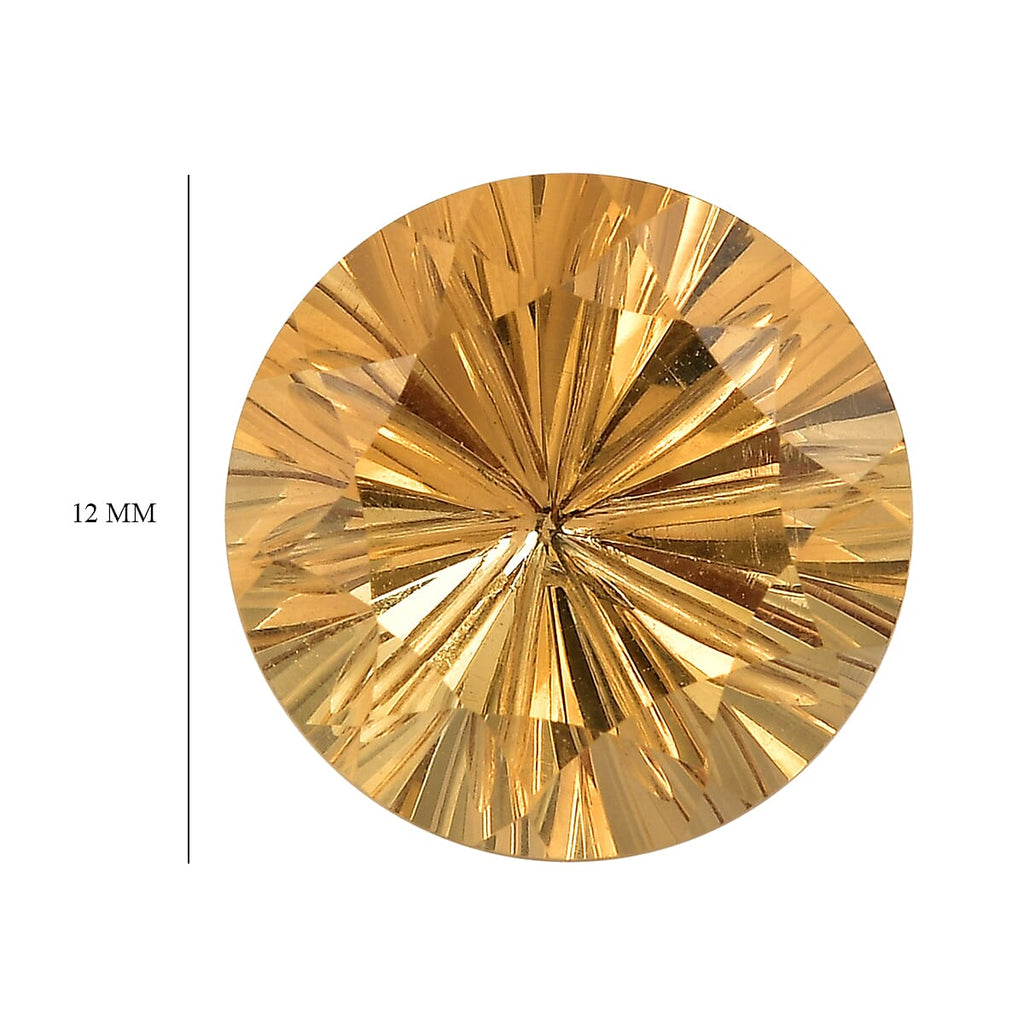 Citrine Round Shape Gemstone 5.81 Ct.