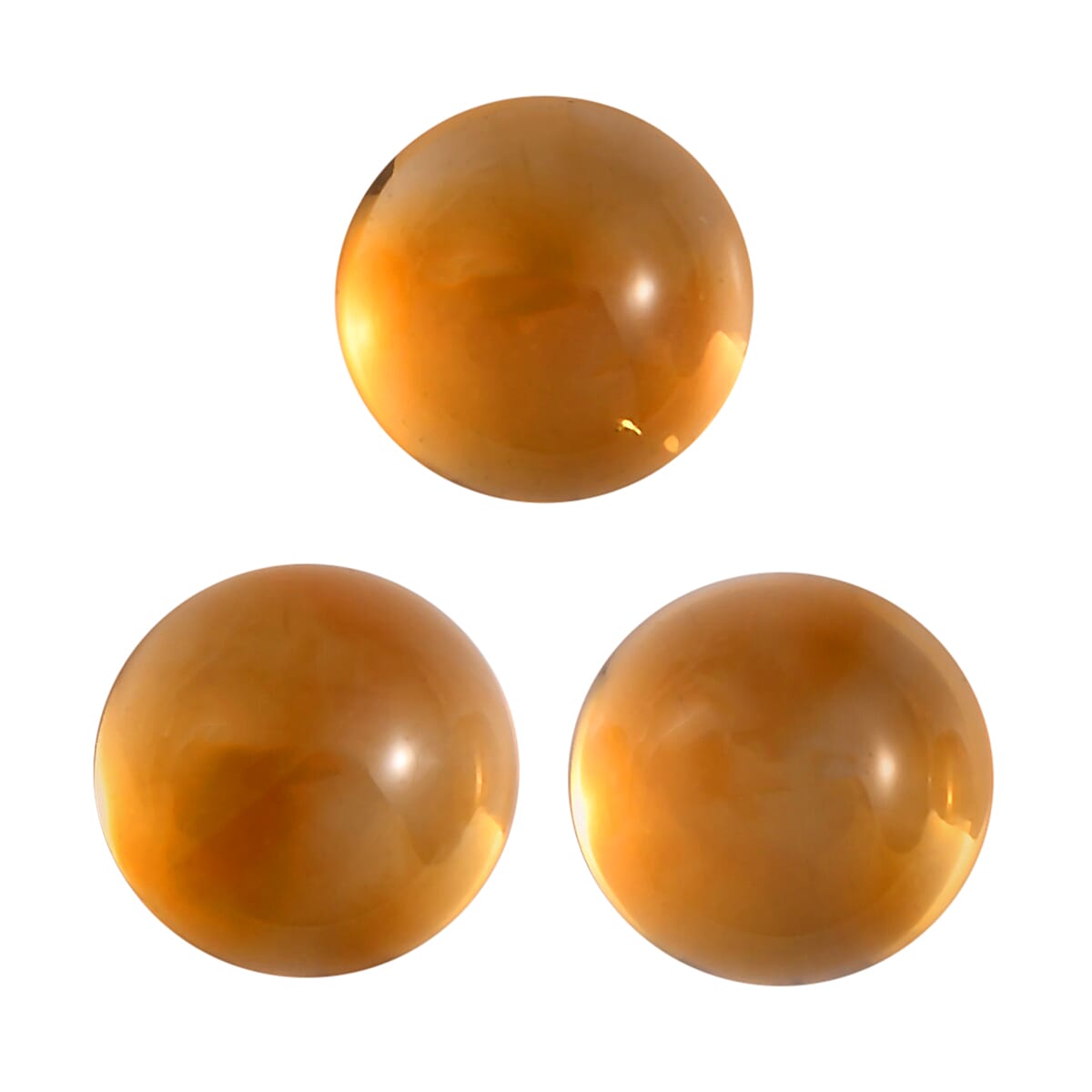 Set of 3 Citrine Loose Gemstones in Round Shape 1.49 Ct. 8062259 0