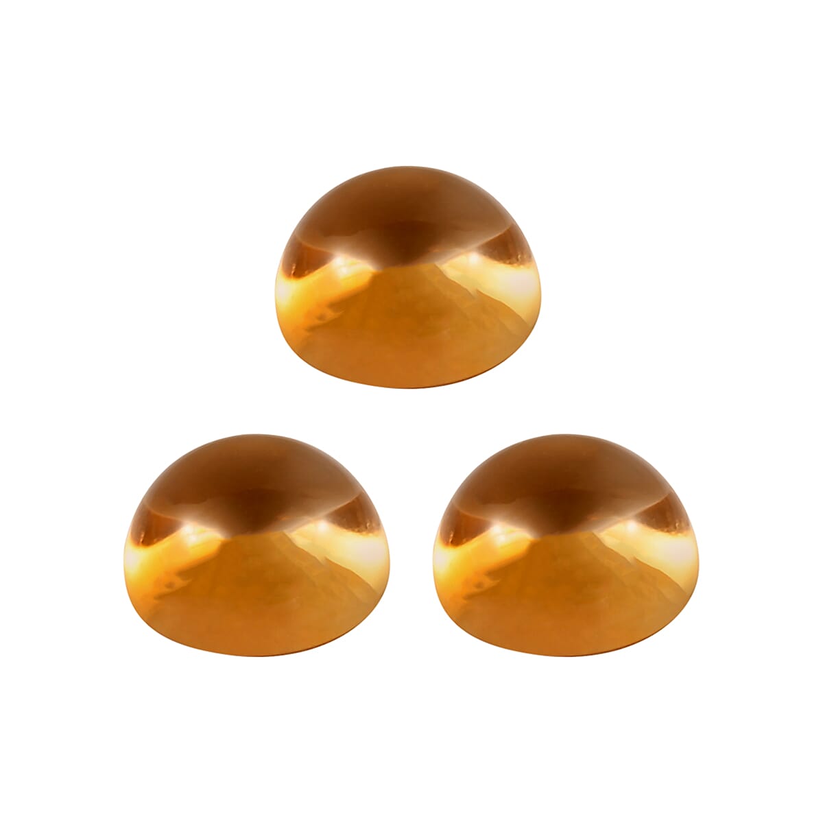 Set of 3 Citrine Loose Gemstones in Round Shape 1.49 Ct. 8062259 3