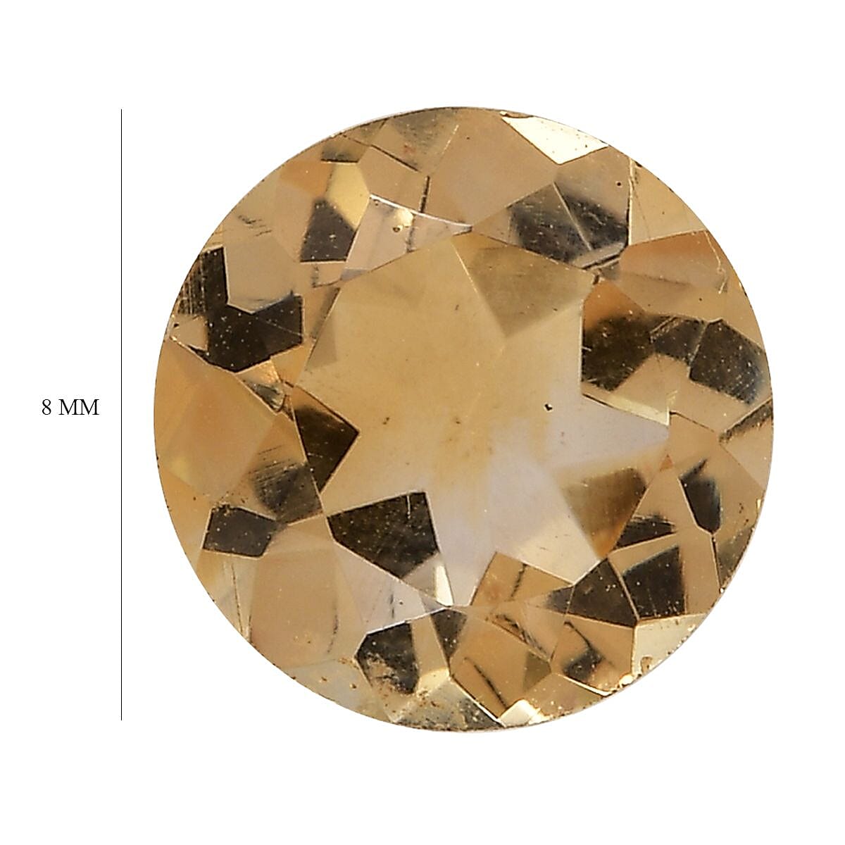 Citrine Loose Gemstone in Round Cut (8.0mm) 7751295 5