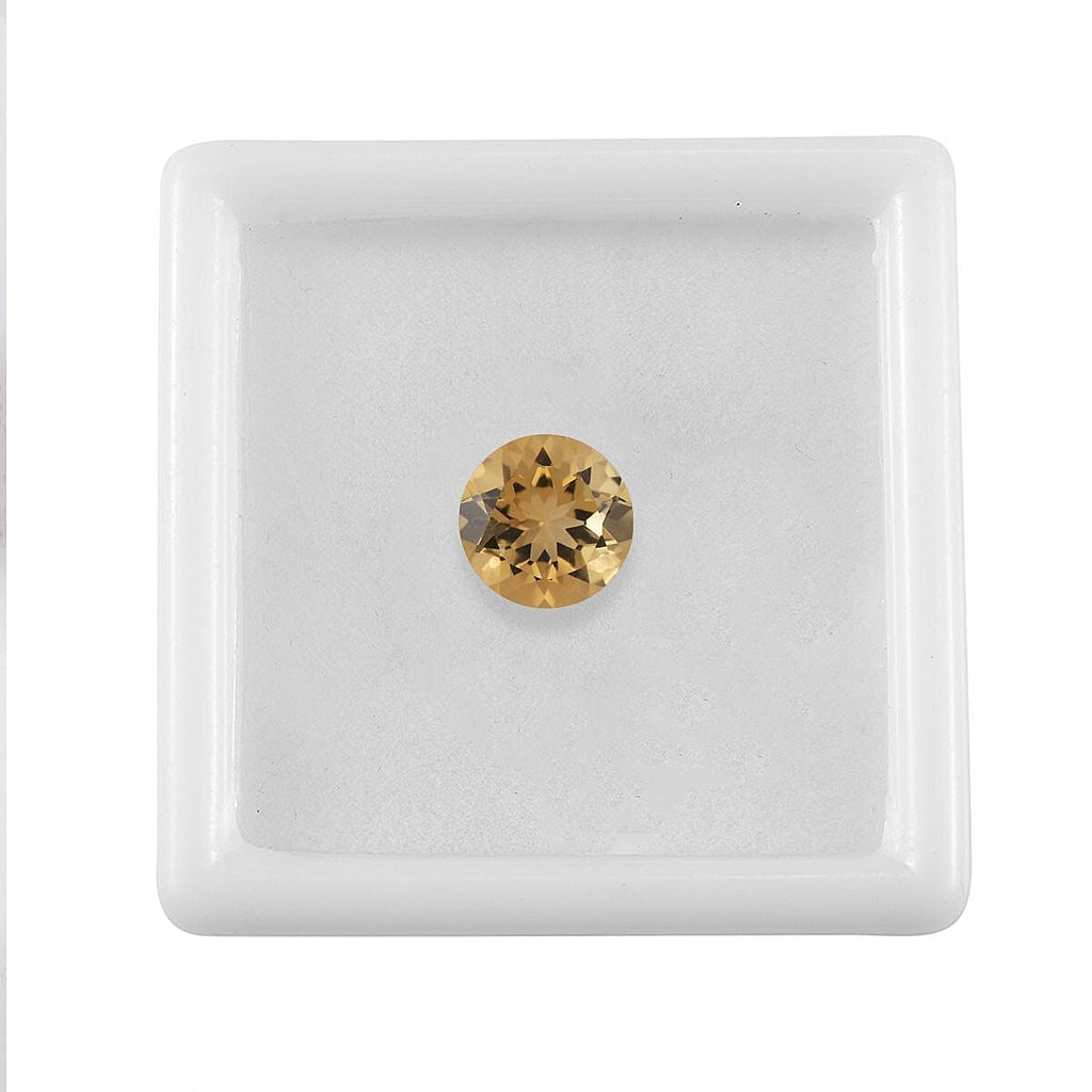 Citrine Round 9 mm