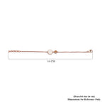 Citrine Bracelet (Size 6 with Extender) in Rose Gold Overlay Sterling Silver