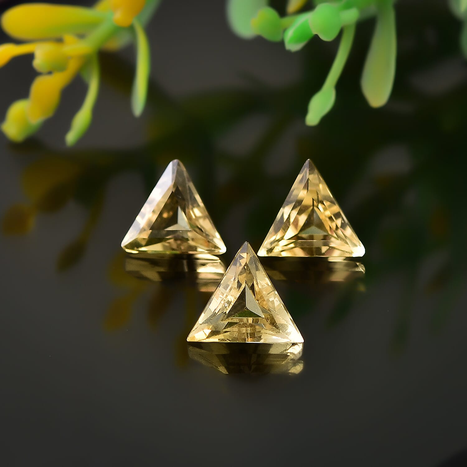Set of 3 Citrine Loose Gemstones in Triangle Shape 2.72 Ct. 8062262 1