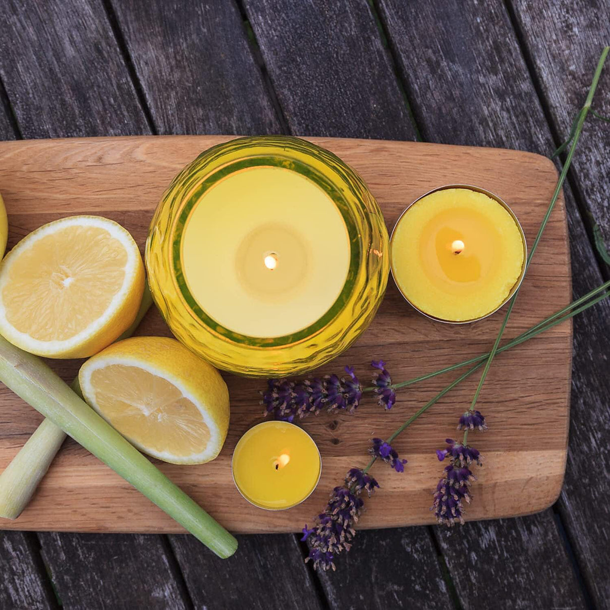 Citronella Glo Lites Candle 40 Hour Burn Time - Yellow 8074710 1