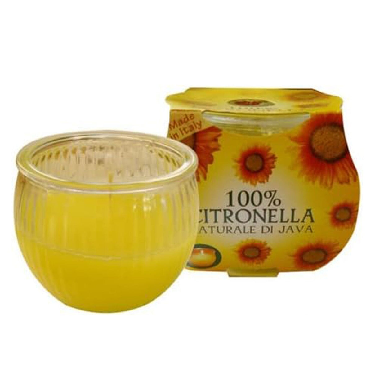 Citronella Jar Cluster Style Candle 30 Hour Burn Time - Yellow 8074716 0
