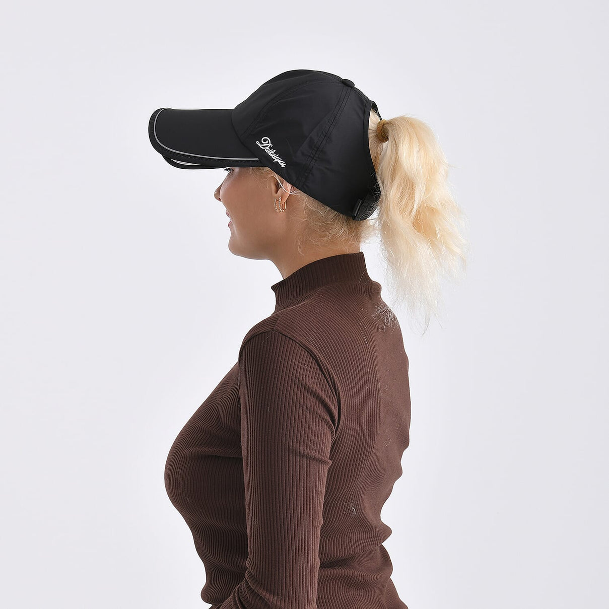 Classic Baseball Cap with Retractable Brim (Head Size- 57-58cm) - Black 8223003 4