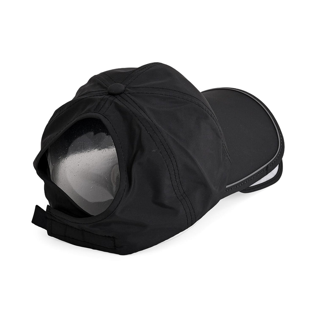 Classic Baseball Cap with Retractable Brim (Head Size- 57-58cm) - Black