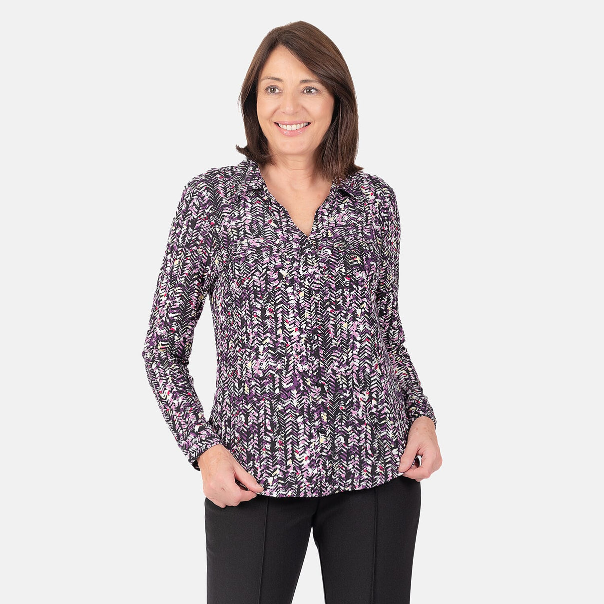 Classic  Blouse - Purple 7949654 1