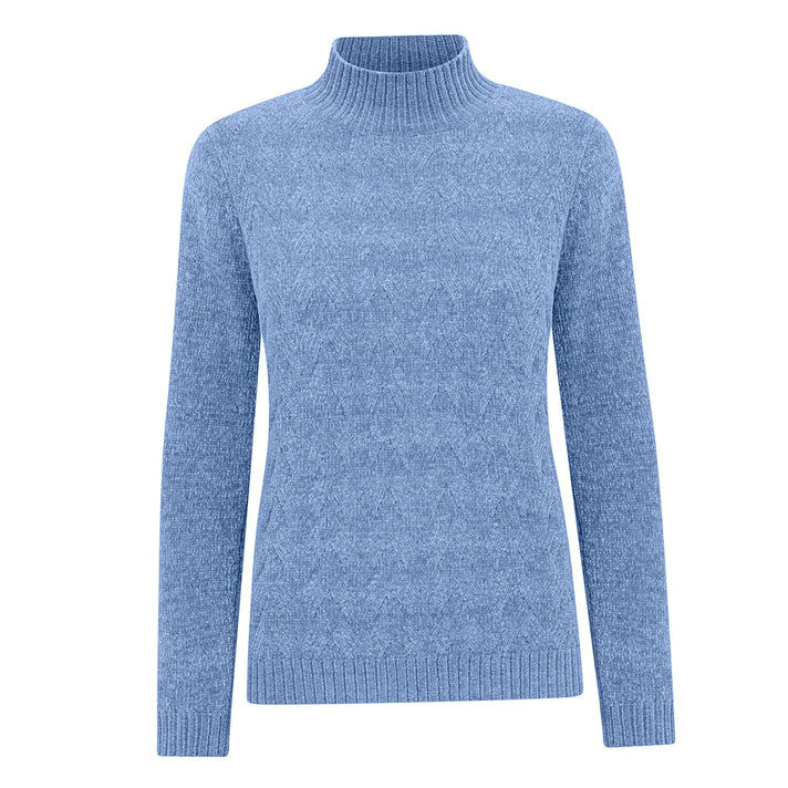 Classic Chenille Wide Cable Front Jumper (Size L) - Light Blue 8302328 1