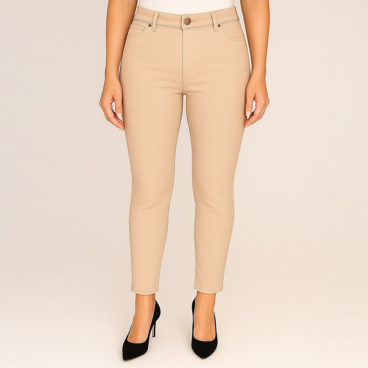 Classic Womens Jean Style Stretch Trousers With 29Inch Leg (Size 20) 7949563 0