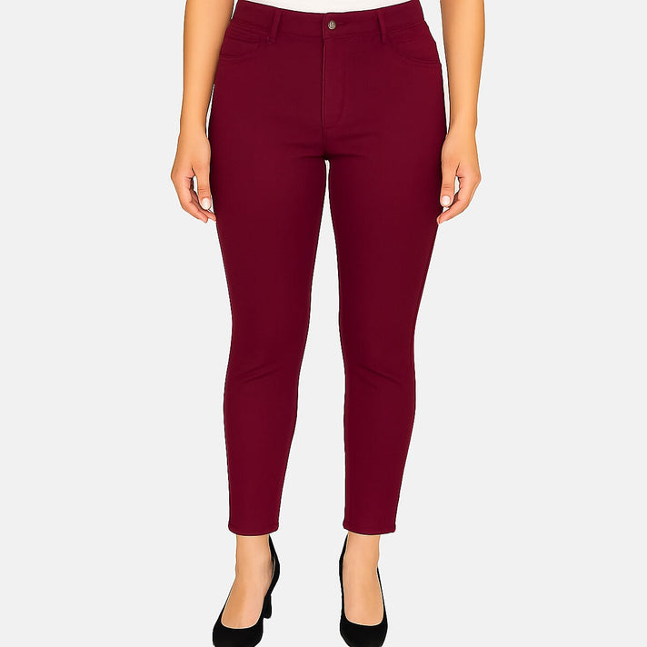 Classic Jean Style Stretch Trouser (Size 20) - Dark Berry 8152655 1