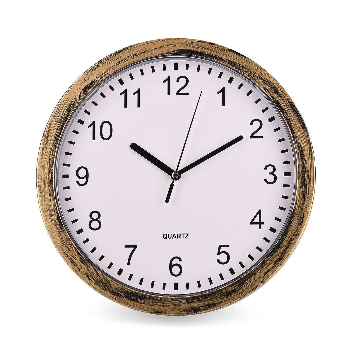 Classic Round PS Wall Clock (1xAA Battery not inc.) - Gold 8158852 0