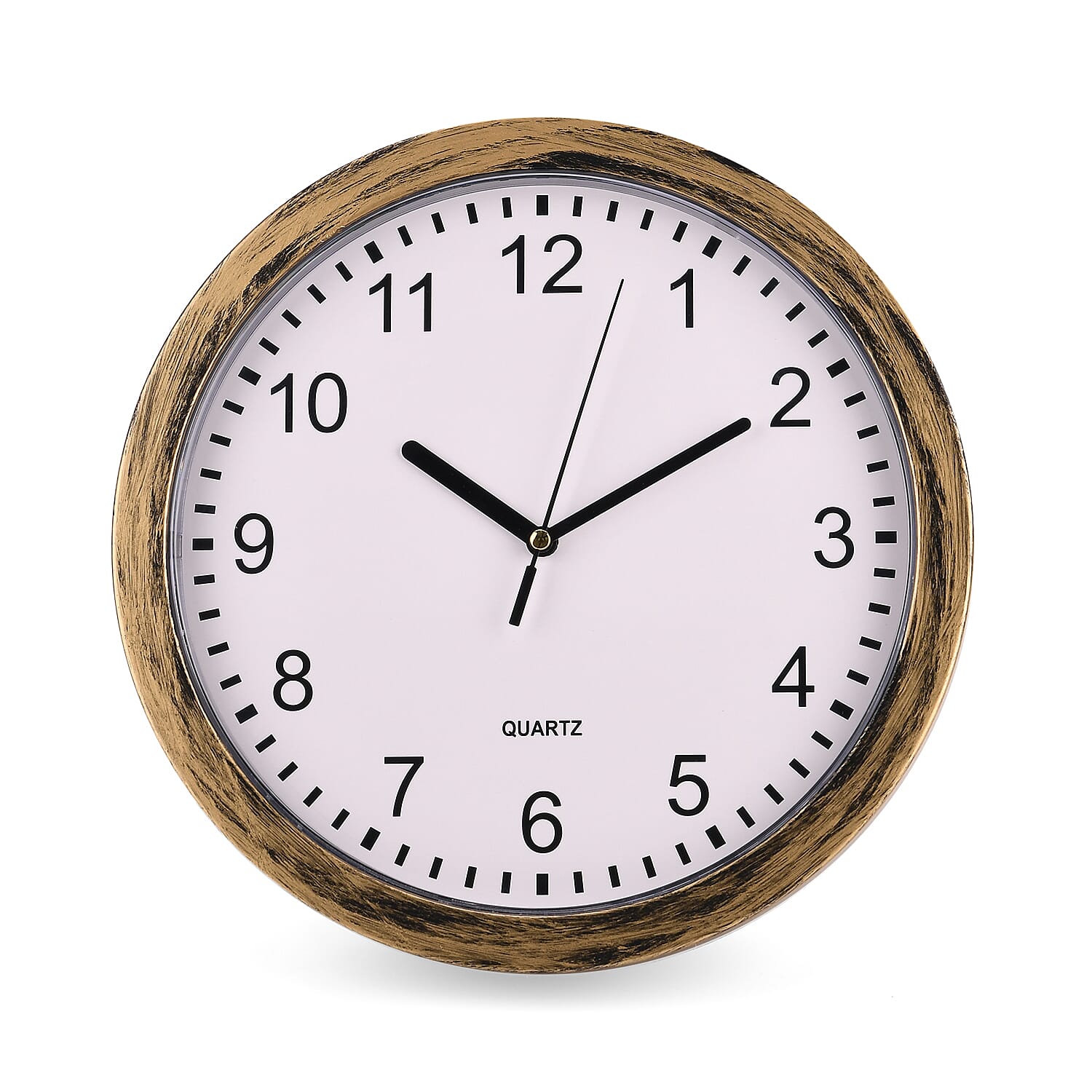 Classic Round PS Wall Clock (1xAA Battery not inc.) - Gold 8158852 0