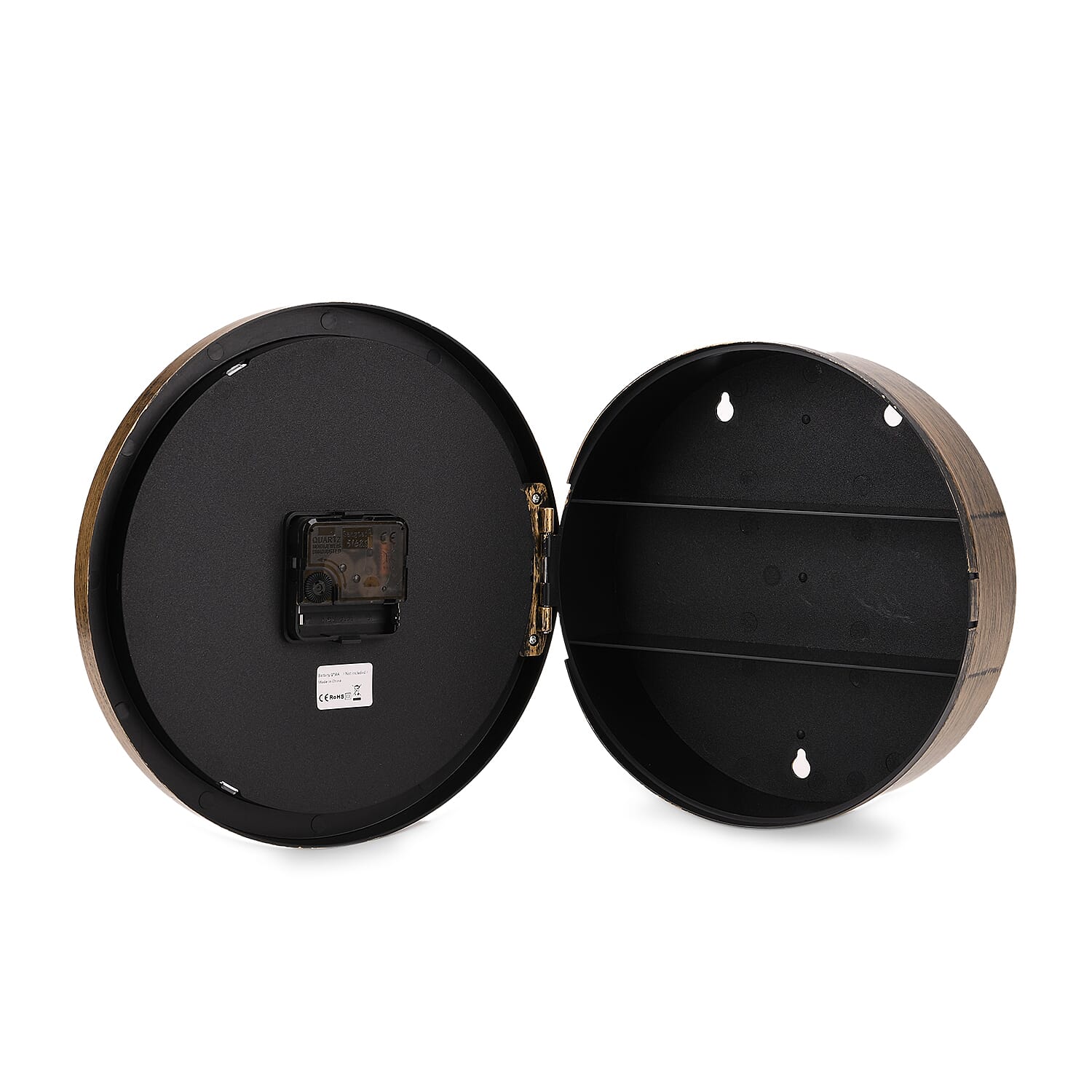 Classic Round PS Wall Clock (1xAA Battery not inc.) - Gold 8158852 3