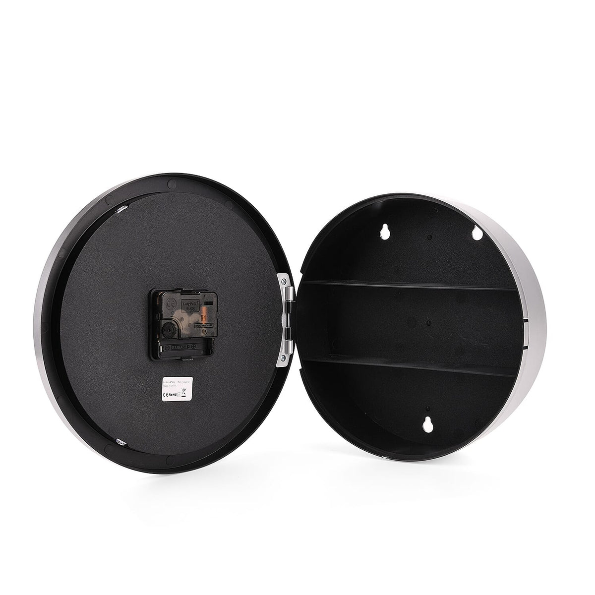 Wall Clock and Safe 25x25x7cm (1xAA Battery not inc.) - Silver V32515309 3