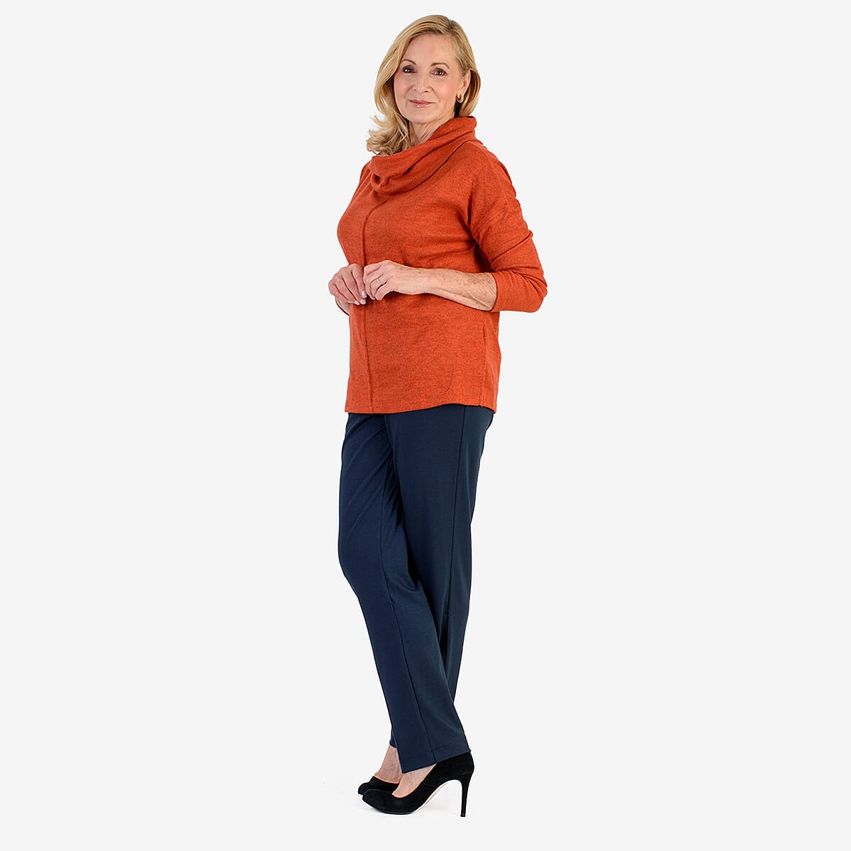 Classic Straight Leg Trousers (Size 10) - Navy 8288112 3