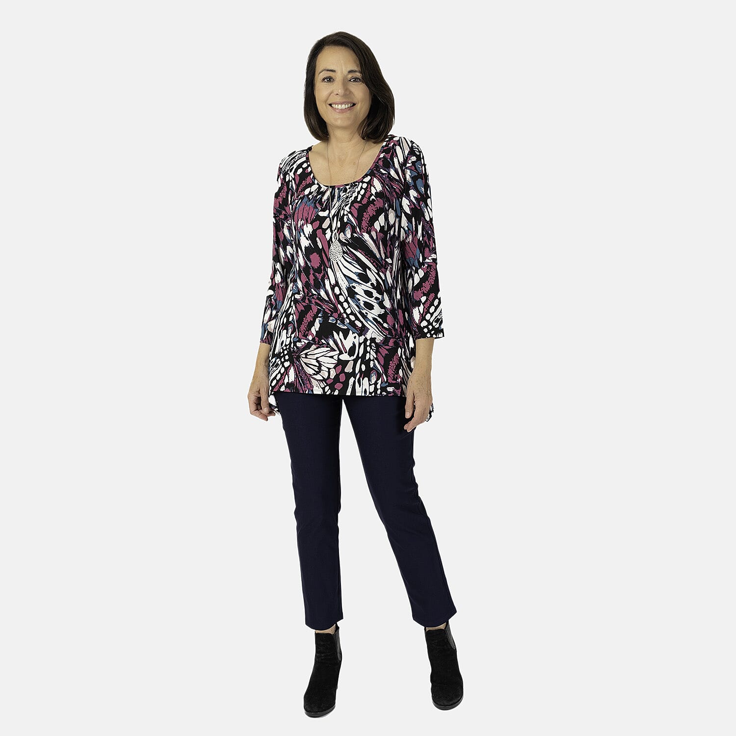 Printed Ladies Top with Necklace 7889840 0