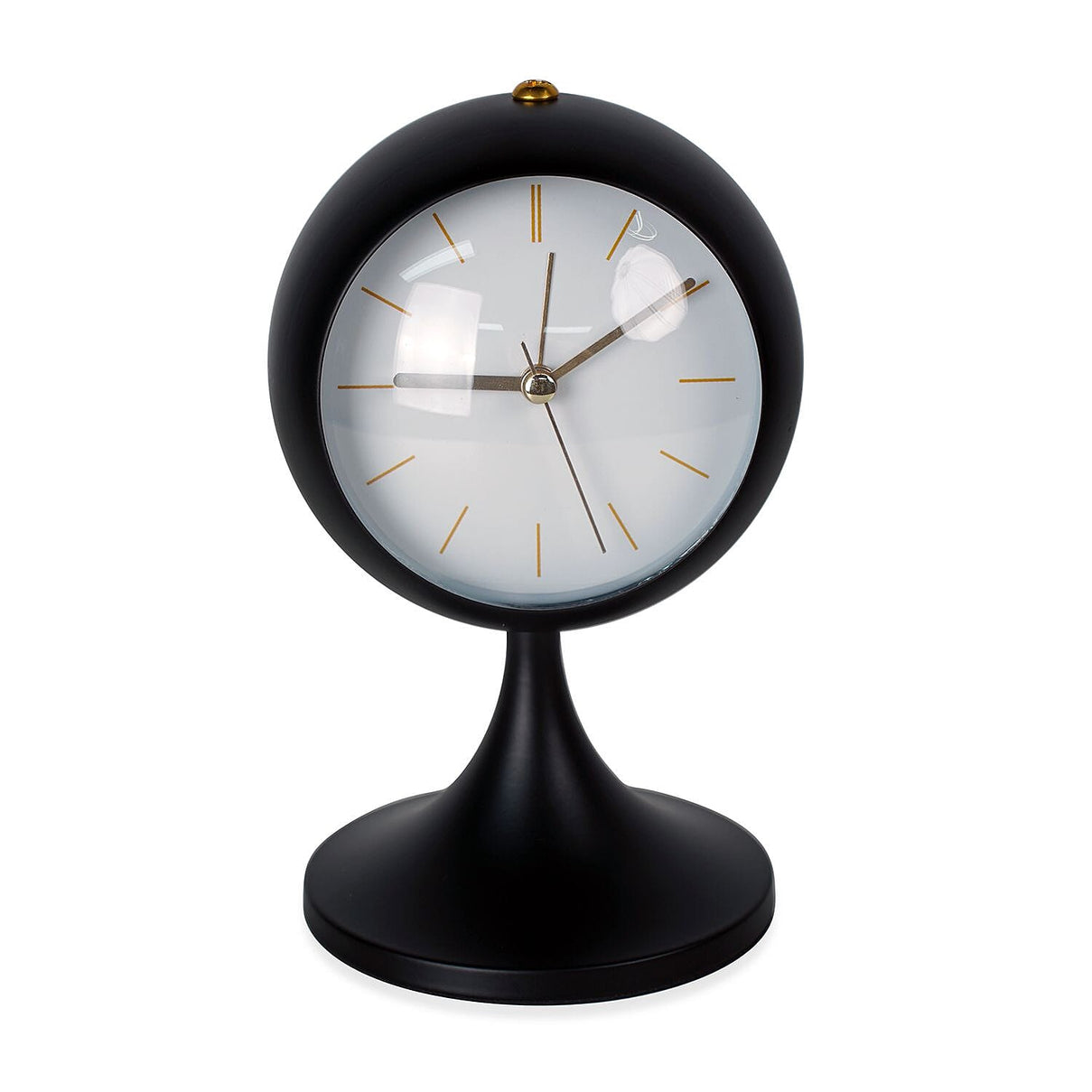 Luxury Decoration Quartz Movement Alarm Clock with Stand &amp; Night Light - Black &amp; White 7624245 0