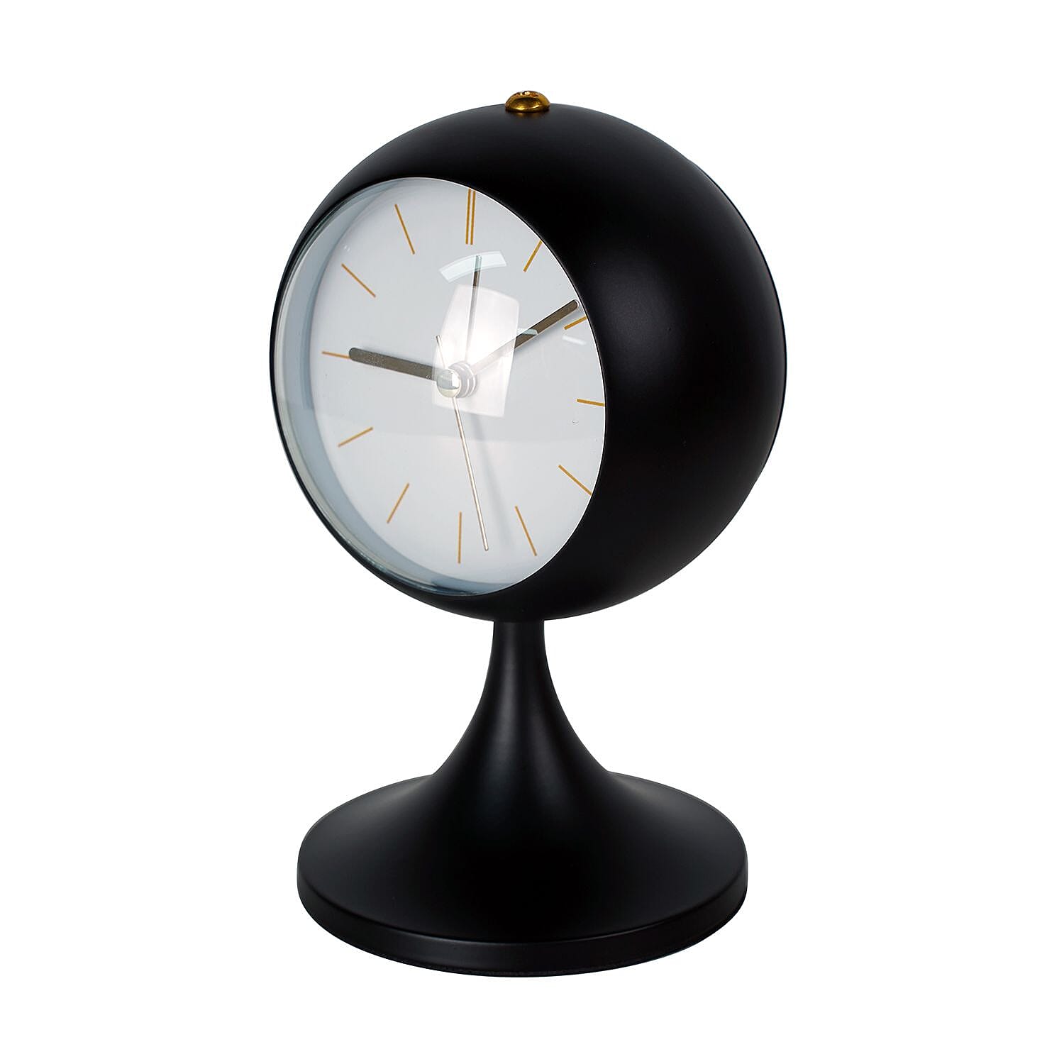 Luxury Decoration Quartz Movement Alarm Clock with Stand &amp; Night Light - Black &amp; White 7624245 2