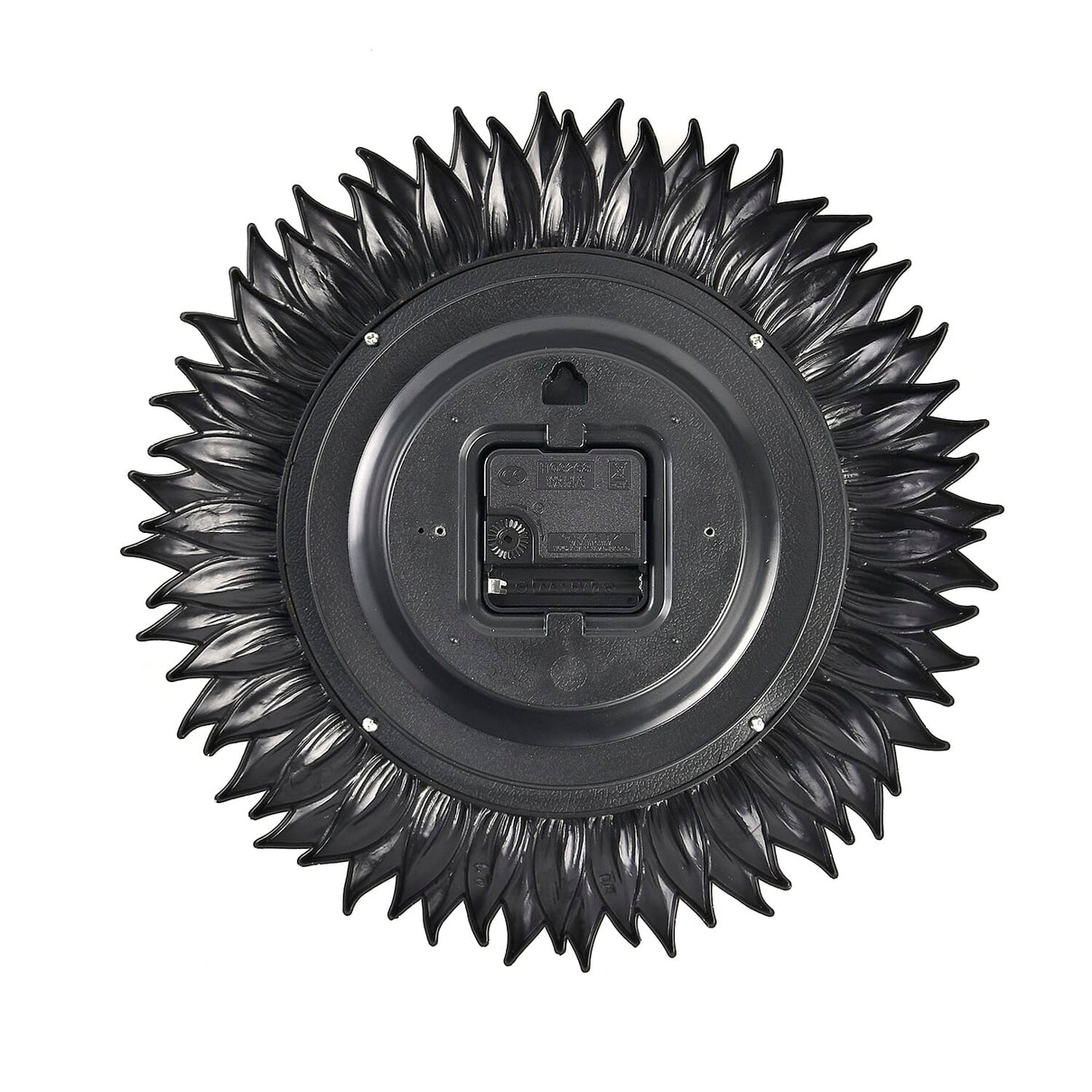Set of 2 Round Sunflower Design Analog Wall Clocks - Gold and Silver 7705715 5