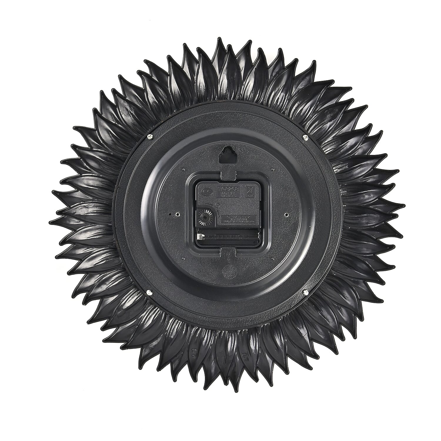 Set of 2 Round Sunflower Design Analog Wall Clocks - Gold and Silver 7705715 5
