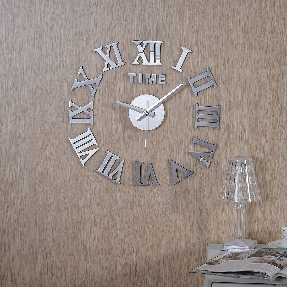 Clock (Size - One Size) - Silver &amp; Yellow V32562006 0