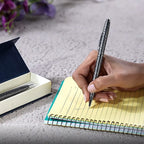 Close Out- Set of 2 Finest Austrian Crystal Pens - Golden & Grey