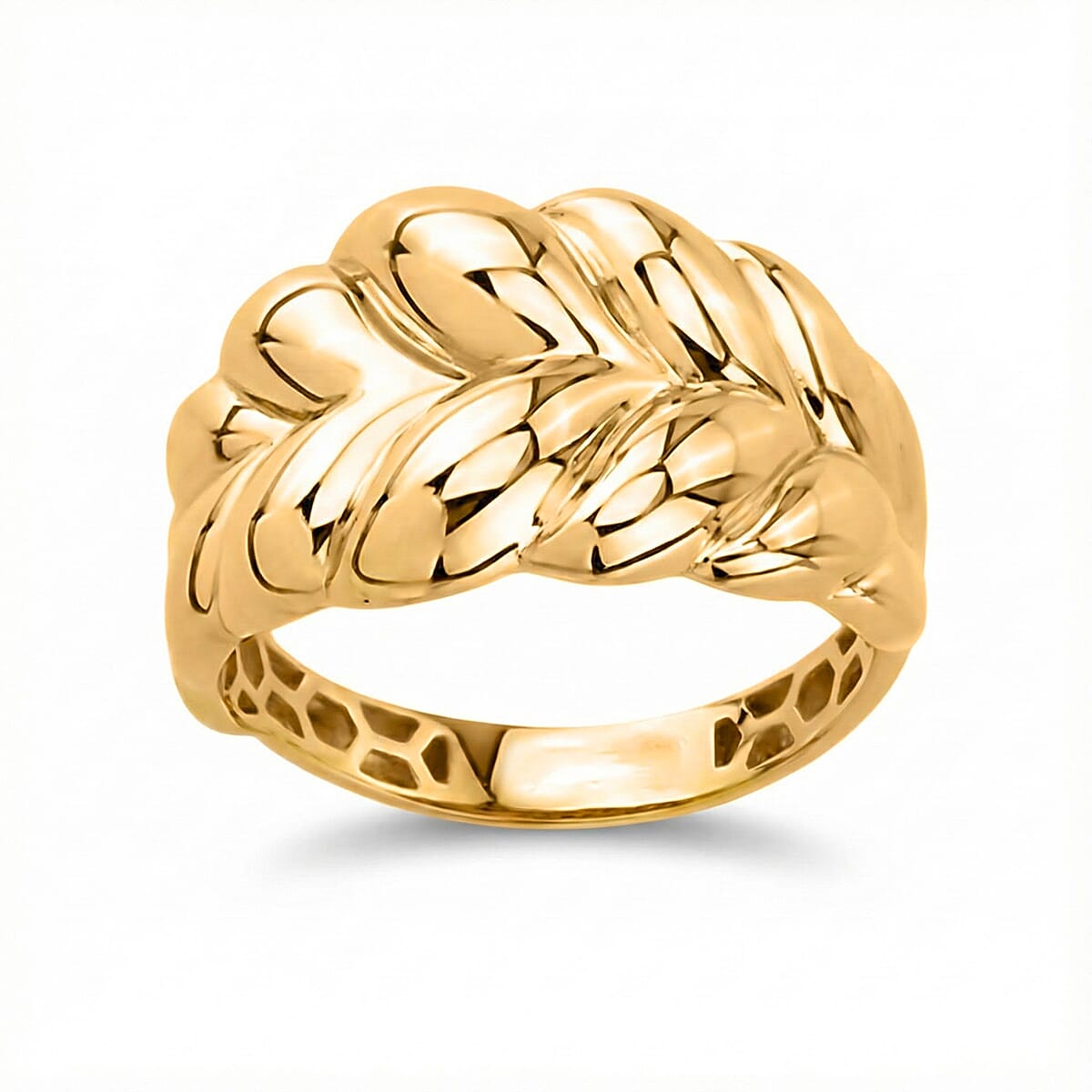 Close Out - 9K Yellow Gold Braided Ring 7939209 0