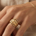 Close Out - 9K Yellow Gold Braided Ring